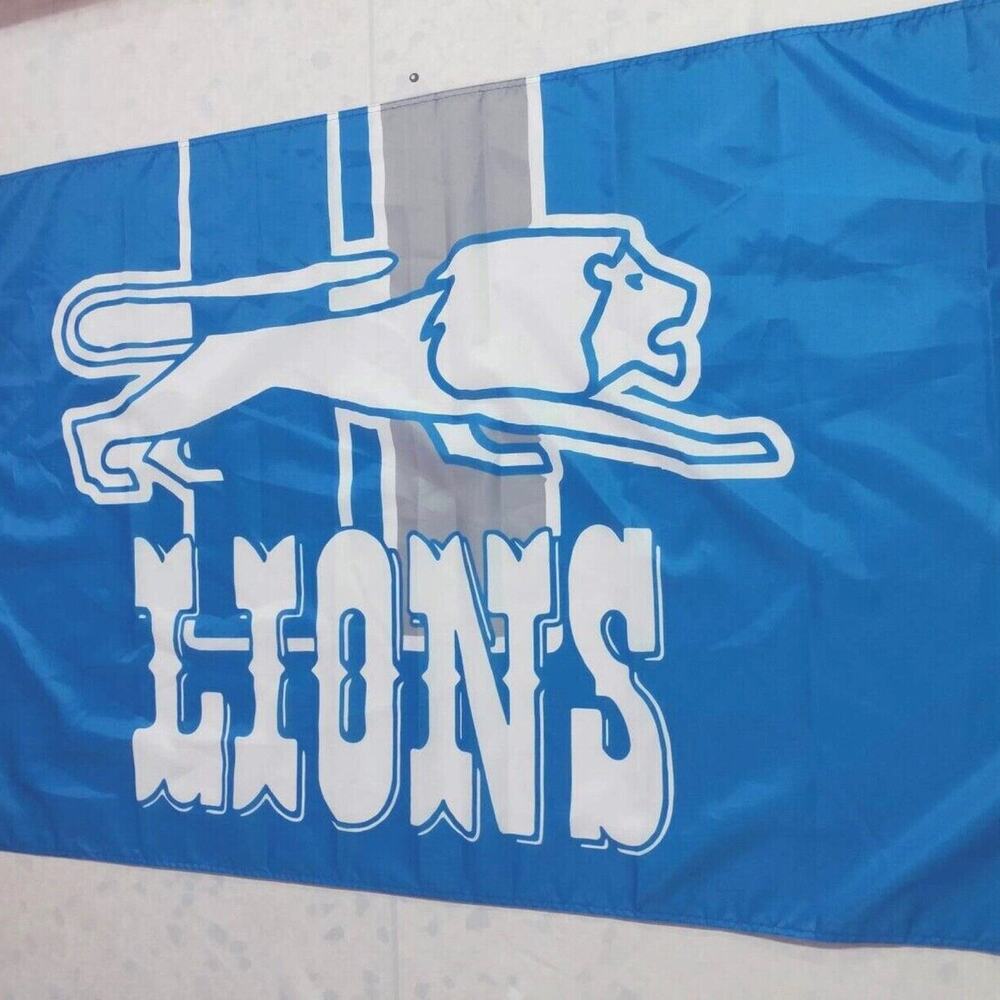 Detroit Lions Flag Retro Throwback 3 by 5 Feet Brand New in Bag NFL Football - Picture 1 of 1